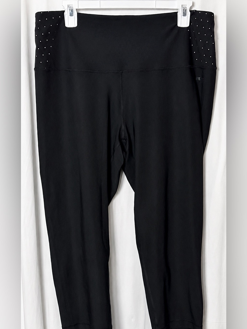 RBX Active Black and Pink High Waisted Capri Leggings Size 1X